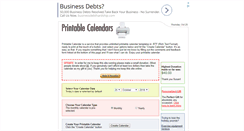 Desktop Screenshot of printable-calendar.com