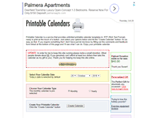 Tablet Screenshot of printable-calendar.com